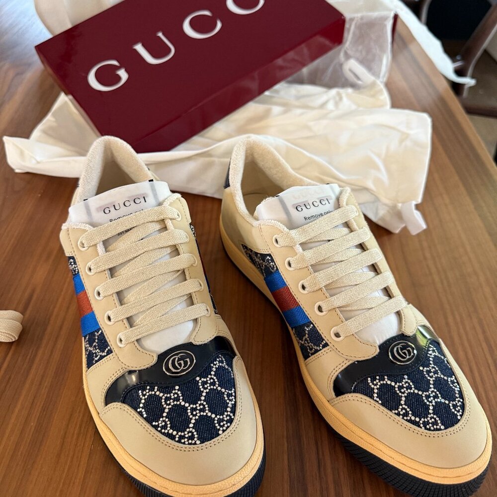 Gucci Women’s Screener Sneakers – Brand New – Size 41 (US 10)